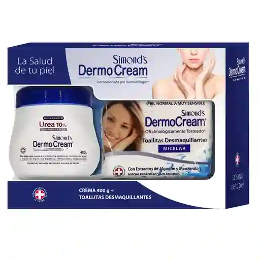 Simonds Crema Urea 10% + Toallas Desmaquillantes Dermo Cream