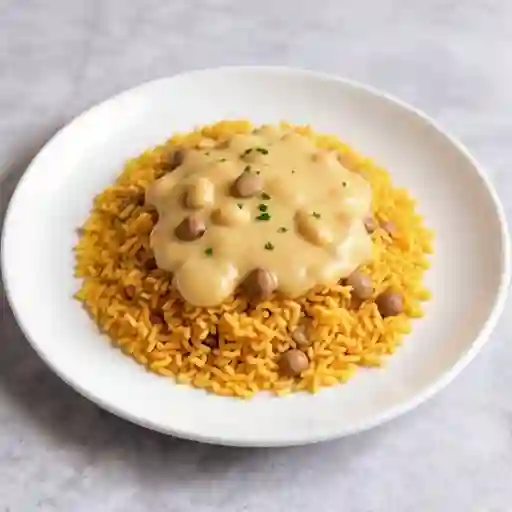 Tacu Tacu en Crema de Mariscos