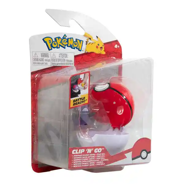 Pokemon Clip´n´go Figura Morpeko (hangry Mode)+pokebola Pkw0158