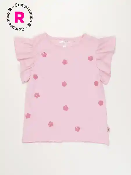 Harvest Polera Manga Corta Lentenew Rosado 6 V26