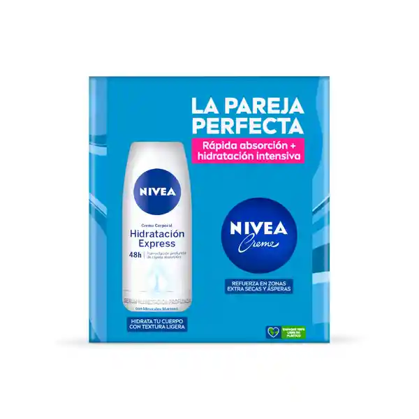 Nivea Estuche Crema Corporal Hidratación Express + Creme