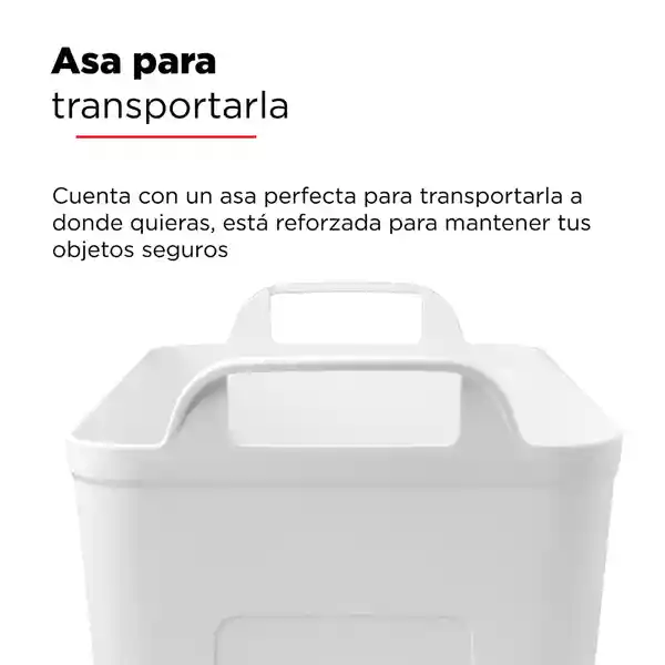 Organizador de Plástico Apilable S Negro y Blanco Miniso