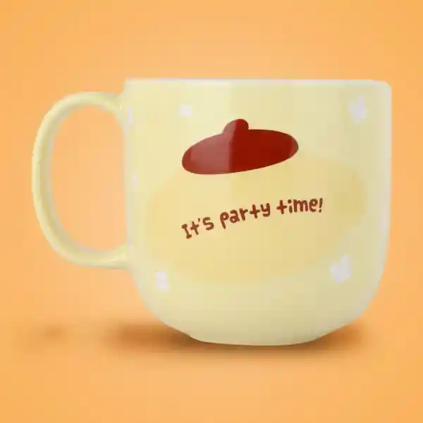 Taza Con Cuchara Amarilla 450 mL Miniso