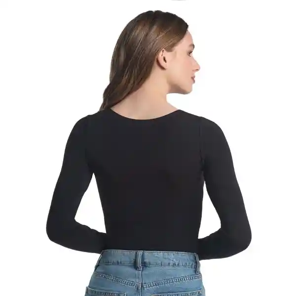 Camiseta Viscosa Negro Talla S/M Caffarena