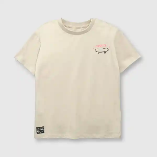 Polera Skate de Niño Avena Talla 8A Colloky