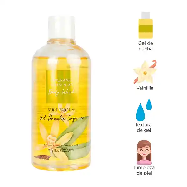 Gel de Ducha Silky Vainilla Cremosa Fragrance Series Miniso