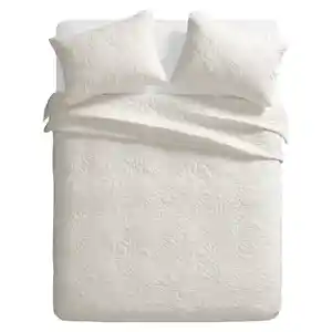 Quilt Terciopelo Texturizado Beige