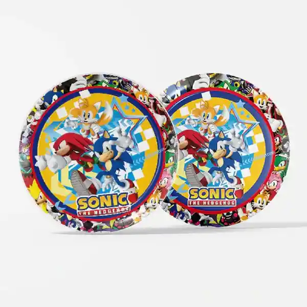 Plato Cumpleaños Sonic