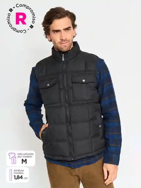 Kenneth Stevens Abrigo Parka Negro XL SS25