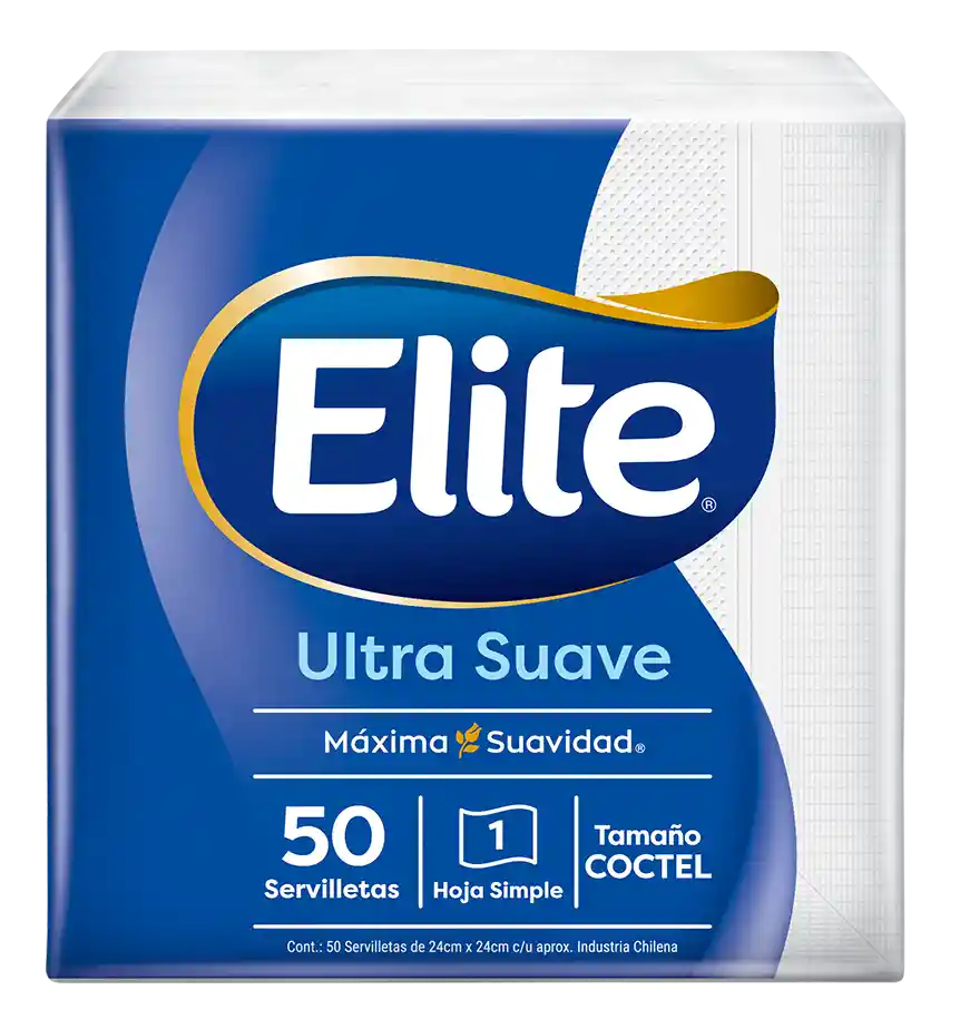 Elite Servilleta Tipo Cóctel Una Hoja