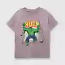 Polera Marvel Comics de Niño Uva / Grape Talla 6A Colloky