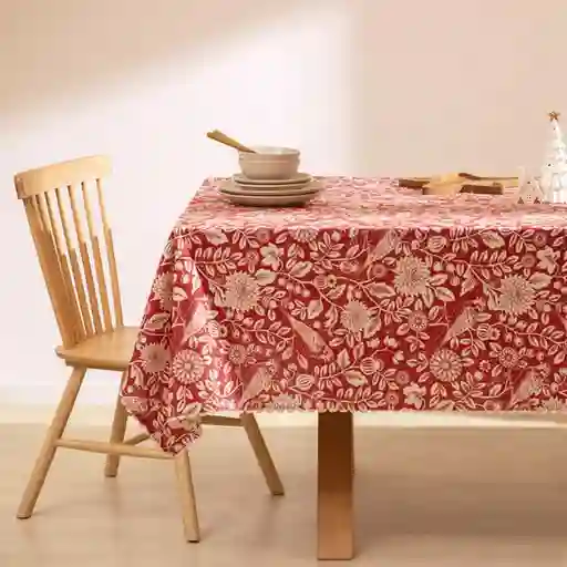 Mantel Rectangular de Algodón Navideño 150 x 210 cm Casaideas