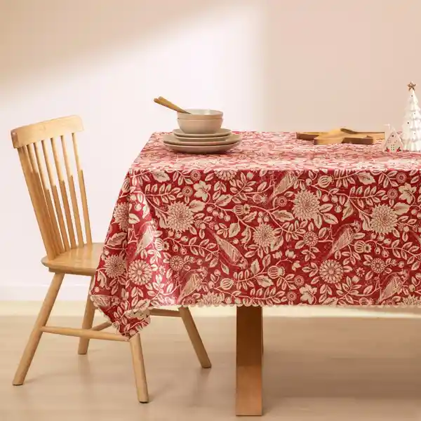 Mantel Rectangular de Algodón Navideño 150 x 210 cm Casaideas