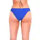 Bikini Calzón Con Drapeado Azul Electrico Talla XL Samia