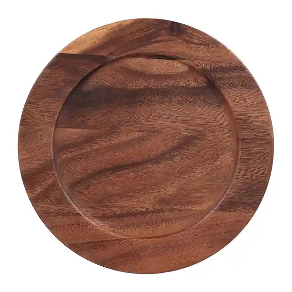 Plato Base Madera de Acacia 33 cm