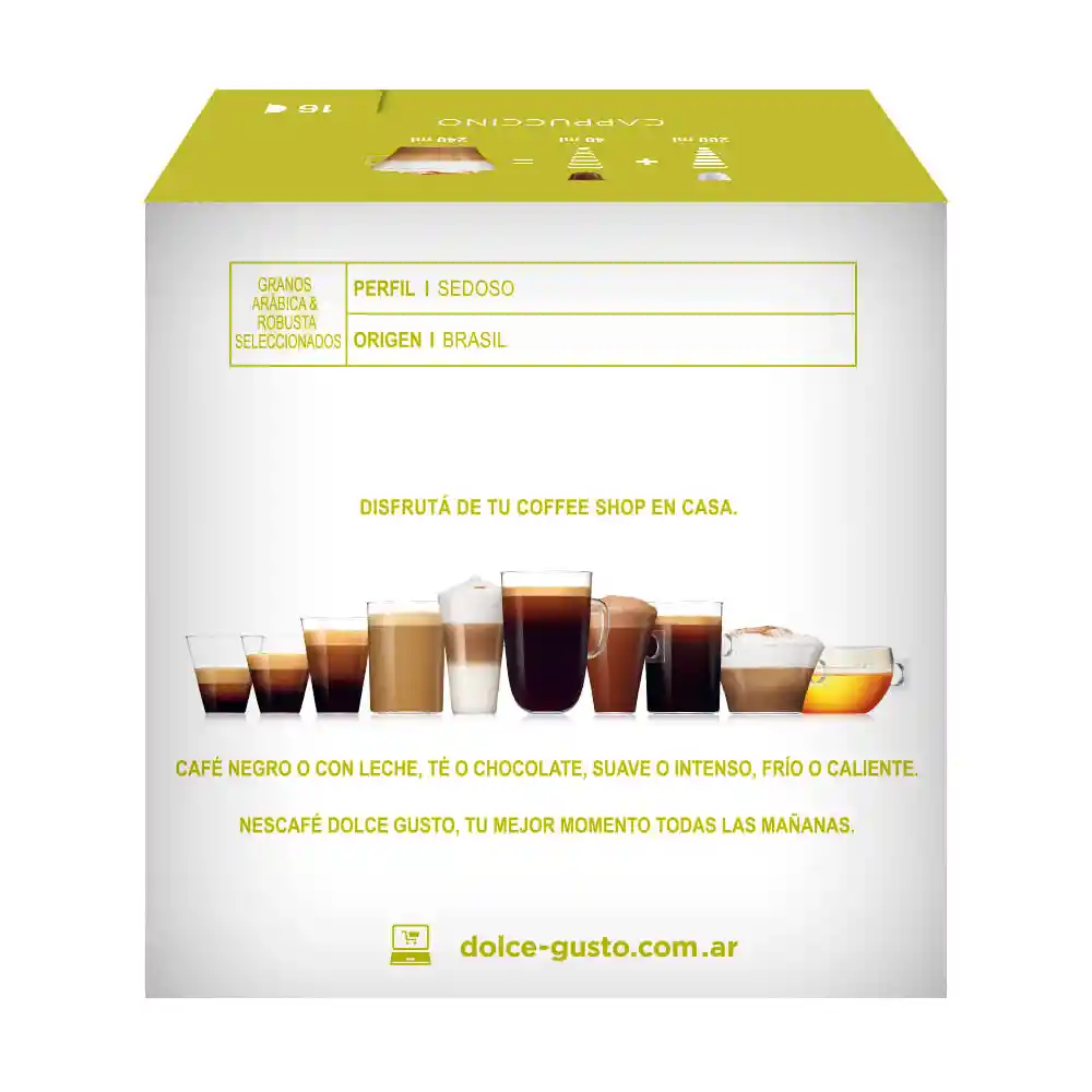 Dolce Gusto Capsula De Cafe Cappuccino