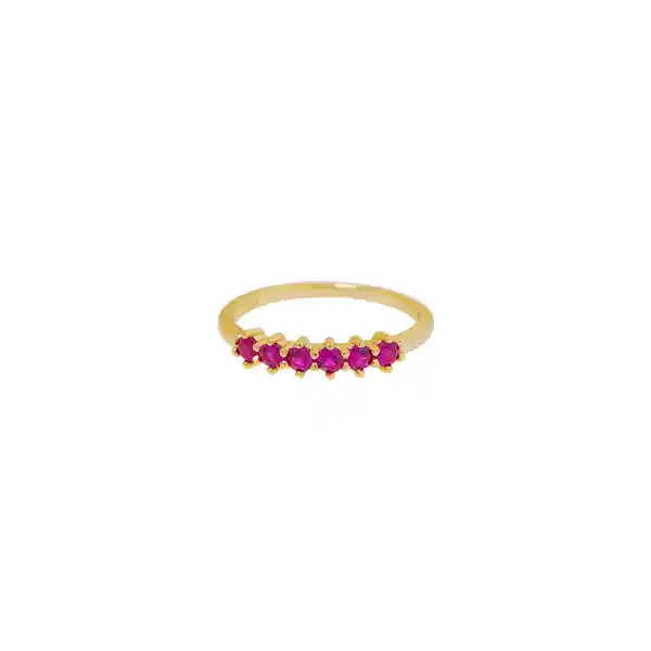 Anillo Rose Baño de Oro Talla 9 Noa Joyas
