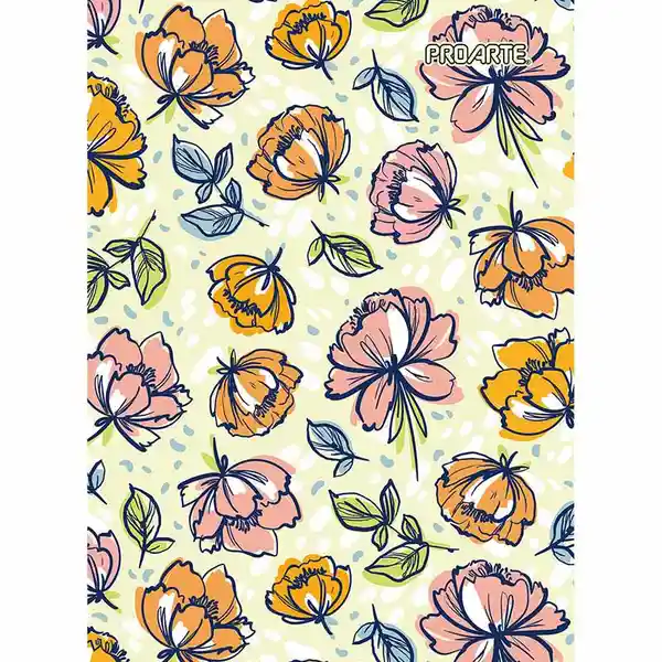 Proarte Cuaderno Flocked Diseño Carta 150 Hojas 7 mm
