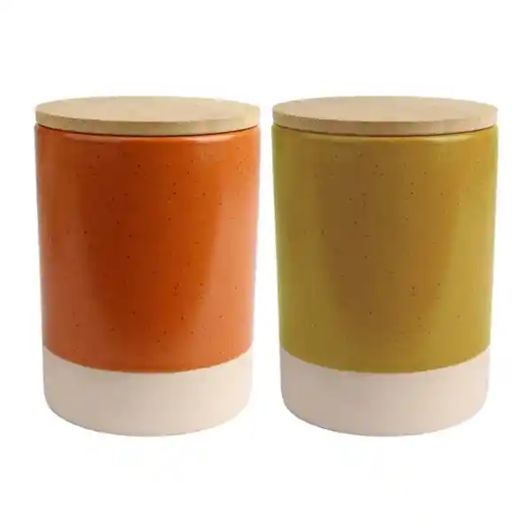 Recipiente Canister Cerámica Boho 750 mL