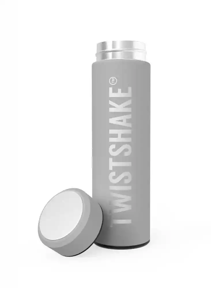Twistshake Termo Para Agua Hot & Cold Gris Capacidad 420 mL