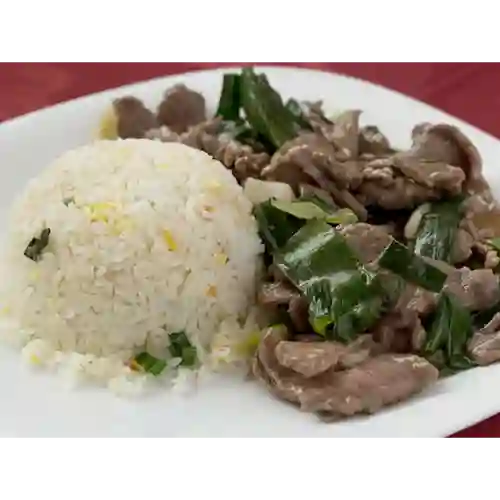 Carne Mongoliana/ Arroz Chaufán
