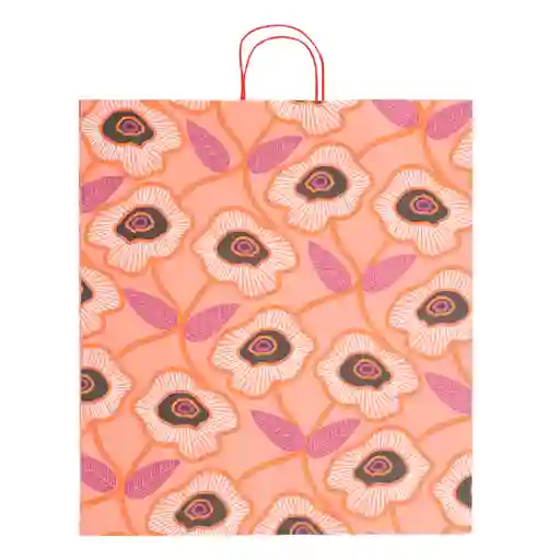 Bolsa Papel de Regalo Floral L 44 x 10 x 48 cm