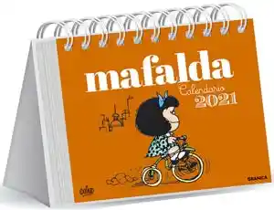 Taco Calendario Mafalda Espiral Naranja