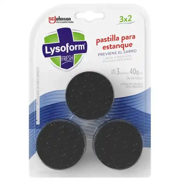 Pastilla para Estanque Inodoro Lysoform x3 120gr