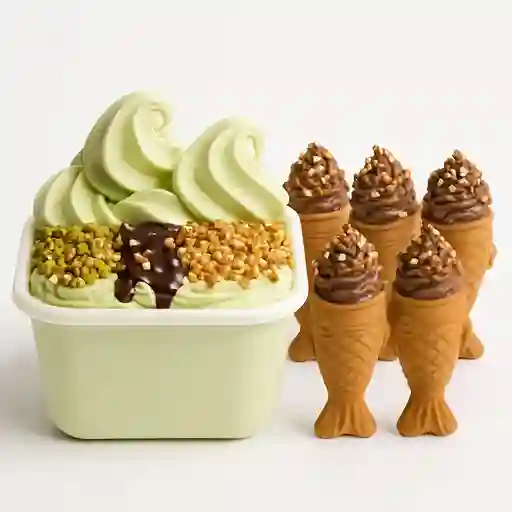 Pistacho Yaki Familiar + 4 Conos de Pez