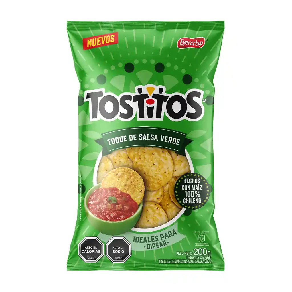 Snack Tostitos Sabor a Salsa Verde 200 g
