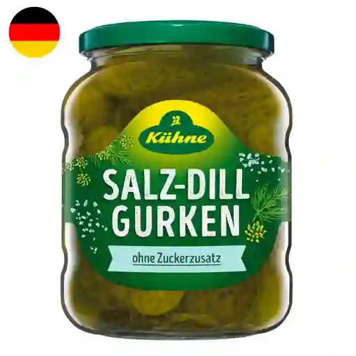 Pepinillos Kühne Salz-Dill Gurken Frasco 650 mL