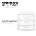 Miniso Organizador Con 3 Cajones, Transparente, Chico