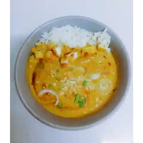 Tofu Al Curry Rojo