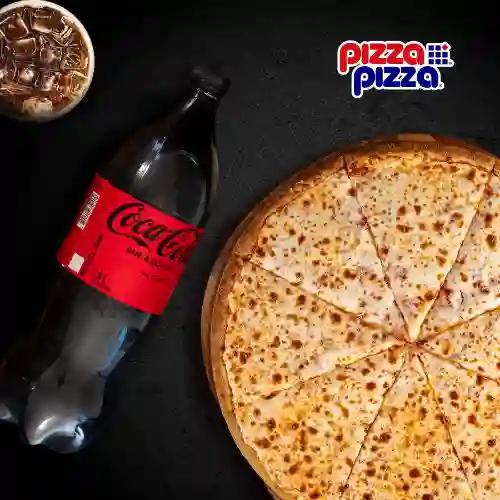 Turbo- Pizza Doble Queso Mediana +bebida