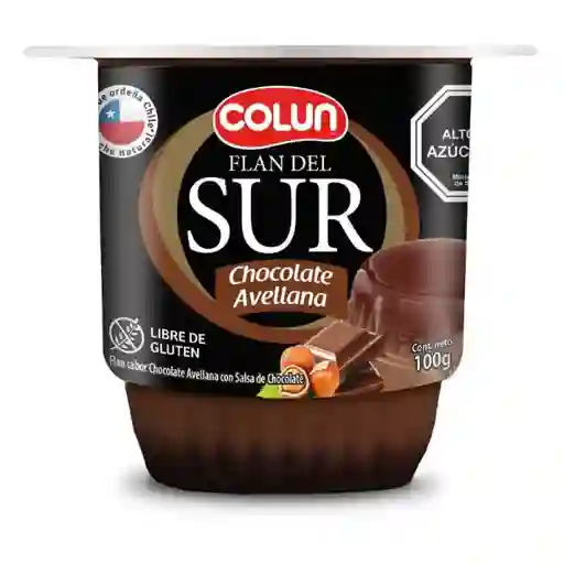 4 x Flan Del Sur Colun 100 g Chocolat Avell
