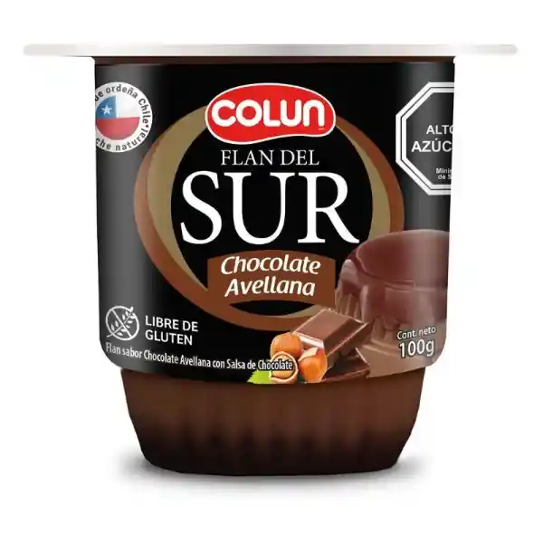 Colun Flan Del Sur Chocola Avellana