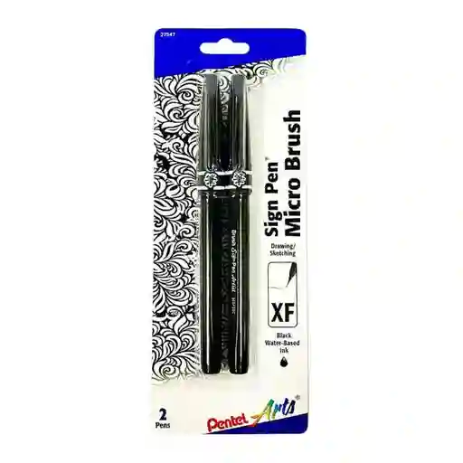 Pentel Signpen Microbrush Negro