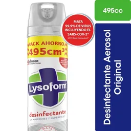 Desinfectante de Ambientes y Elimina Olores Lysoform Original 495ml