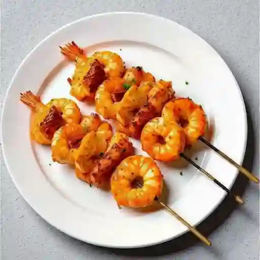 Brocheta de Pescado y Camaron