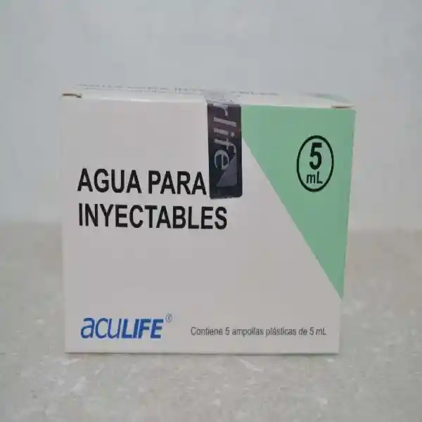 Aculife Agua Bidestilada Inyectable