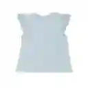 Polera Manga Corta Bebe Niña Turquesa Pillin 3 a