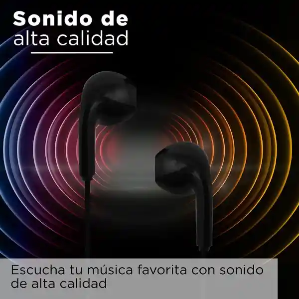 Miniso Audífonos de Cable Negro Mod Hf 230