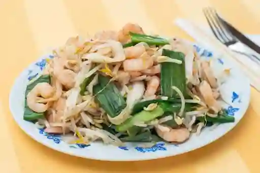 Diente de Dragon con camarón            