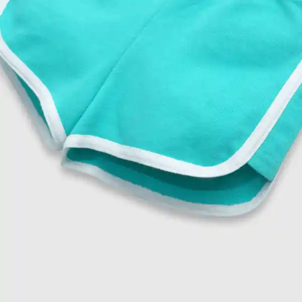 Short Bloque de Bebé Niña Turquesa Talla 24M Colloky