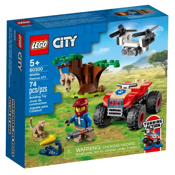 Lego Set de Construcción Rescate de la Fauna Salvaje: Cuatrimoto