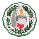 Plato Melamina Con Diseño Navideño 21.5 cm Casaideas