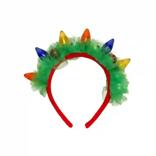 Cintillo Navideño Con Luces Rojo Casaideas