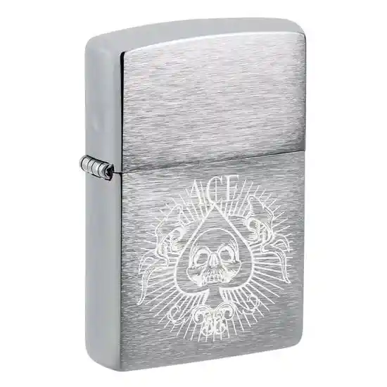 Zippo Encendedor Spade Design As Plateado