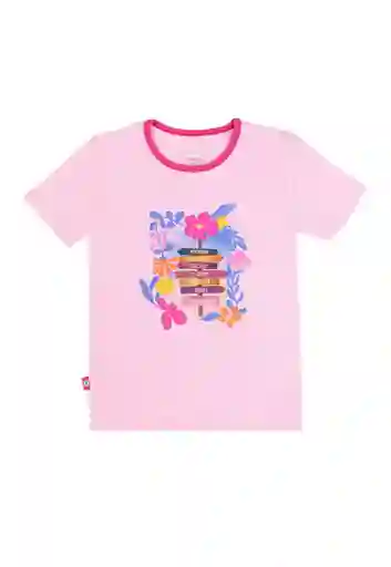 Polera Rib Spirit jr Niña Rosado Talla 12 - 387