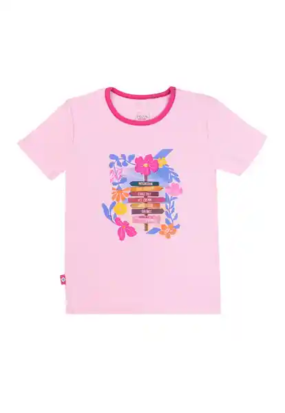 Polera Rib Spirit jr Niña Rosado Talla 12 - 387